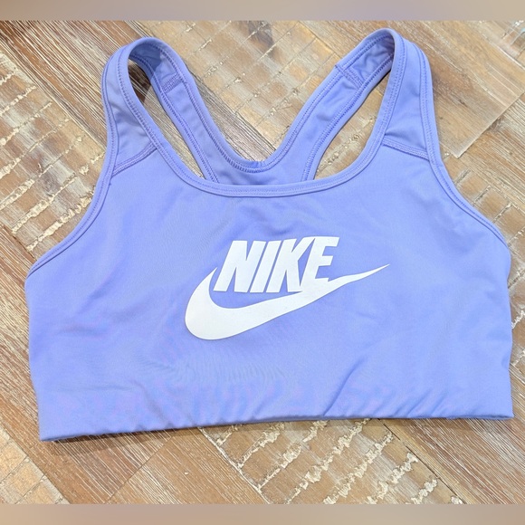 Nike Women’s dri fit swoosh Racerback Sports Bra Size M - Picture 2 of 5